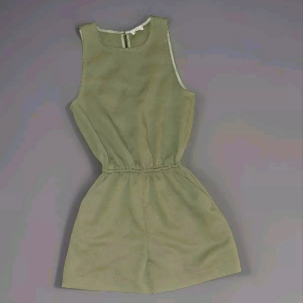 Aritzia Wilfred Green Jumper Romper One Piece Shorts Designer Women's XXS B20#8